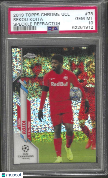 2019 Topps Chrome UEFA Champions League Sekou Koita #78 Speckle Refractor PSA 10