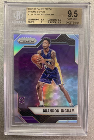 BRANDON INGRAM 2016 SILVER PRIZM RC #131 BGS 9.5 GEM MINT
