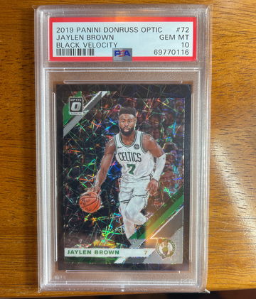 Jaylen Brown 2019 Panini Black Velocity 17 / 39