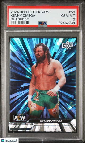 2024 Upper Deck Aew Kenny Omega #50 Outburst PSA 10