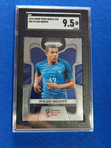 2018-19 Prizm World Cup Kylian Mbappe Rookie Card RC #80 SGC MT +France
