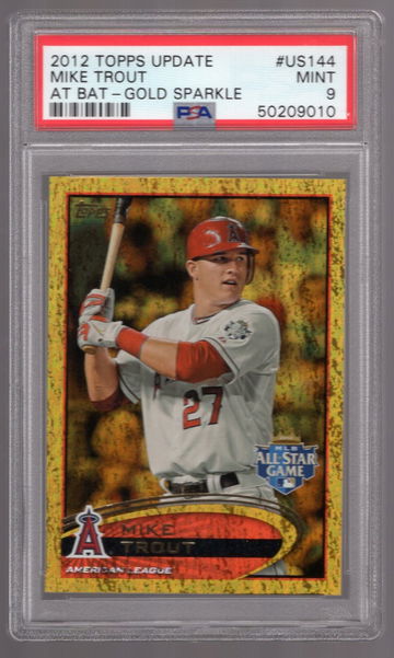 Mike Trout 2012 Topps Update At Bat Gold Sparkle All-Star