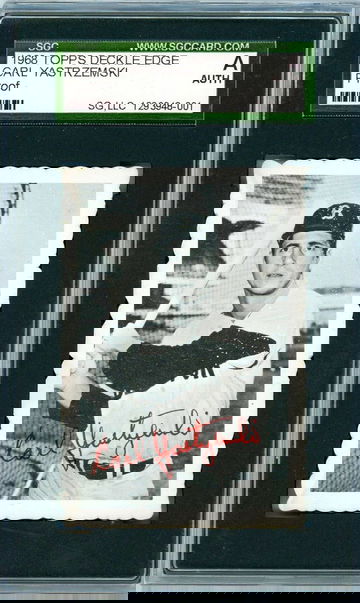 1968 Topps Deckle Edge Proof Carl Yastrzemski SGC Authentic P1270