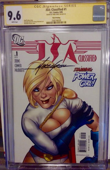 JSA: Classified #1 - CGC 9.6 - Third Printing - Signed by Mike Grell