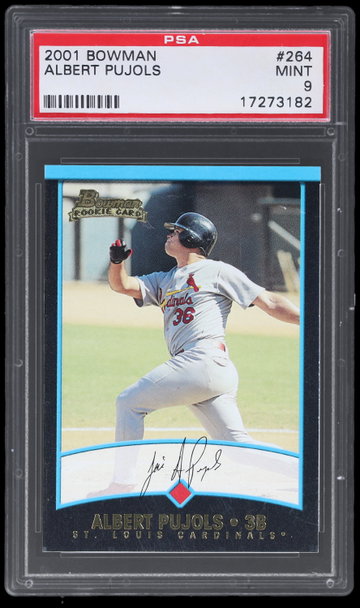 2001 Bowman Albert Pujols PSA 9 RC