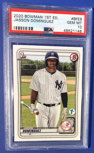 2020 Bowman 1st (First) Edition #BFE8 Jasson Dominguez PSA 10 - Gem Mint