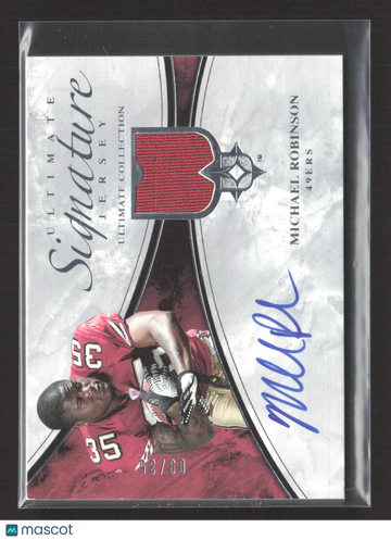 2006 Upper Deck Ultimate Collection Ultimate Signature Jersey Michael Robinson #ULT-MR Memorabilia Jersey