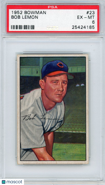 1952 Bowman Bob Lemon #23 PSA 6