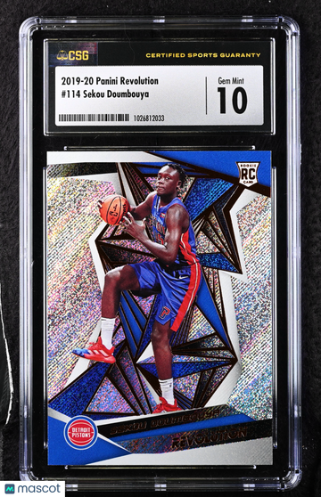 2019-20 Panini Revolution Sekou Doumbouya #114 CGC 10