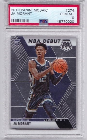 Ja Morant 2019 Mosaic NBA Debut PSA 10