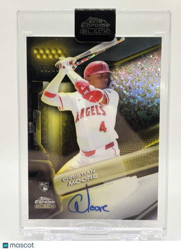 2026 Topps Chrome Black Christian Moore #CBA-CM /50 RC