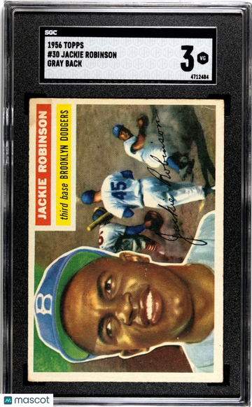 1956 Topps Jackie Robinson #30 SGC 3