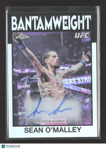 2026 Topps Chrome UFC 1986 Topps Signatures Refractor Auto Sean O'Malley #86S-SO Trading Card