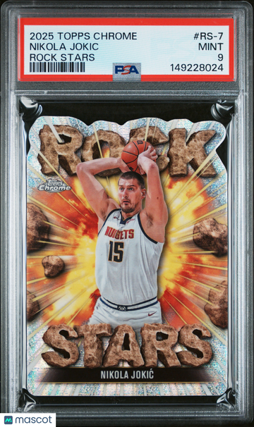 2025 Topps Chrome Rock Stars Nikola Jokic #RS-7 PSA 9