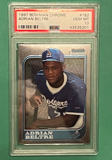 1997 BOWMAN CHROME ADRIAN BELTRE PSA 10 ROOKIE #182