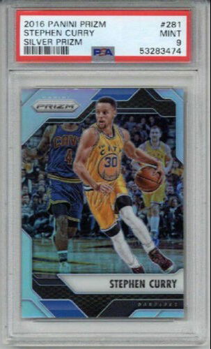 2016 PANINI SILVER PRIZM #281 STEPHEN STEPH CURRY CARD WARRIORS PSA 9 LOW POP