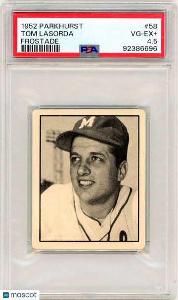 1952 Parkhurst Frostade Tom Lasorda #58 PSA 4.5