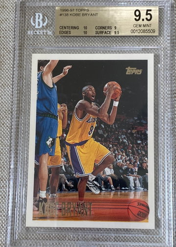 Kobe Bryant 1996 topps RC 