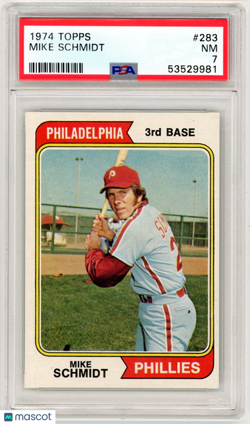 1974 Topps Mike Schmidt #283 PSA 7