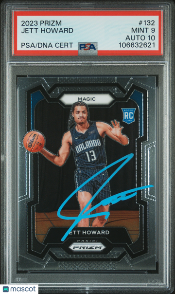 2023 Panini Prizm Jett Howard #132 PSA 9 Auto 10
