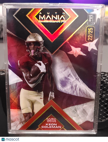2024 AutoMania American FB Keon Coleman #AMASQ-KC SN,RC