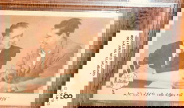 1959 Fleer Ted Williams #68 BVG 8 Nr Mt Mint SP Ted Signs for 1959 HOF