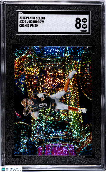 2023 Panini Select Joe Burrow #319 Cosmic Prizm SGC 8
