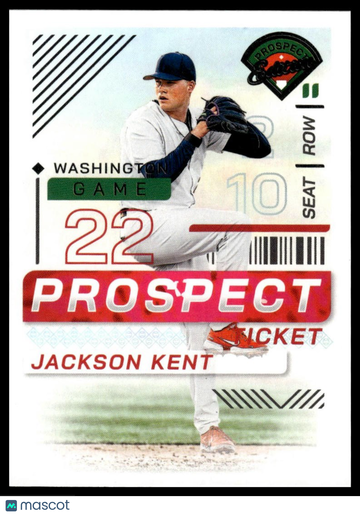 2024 Panini Prospect Edition Jackson Kent #168