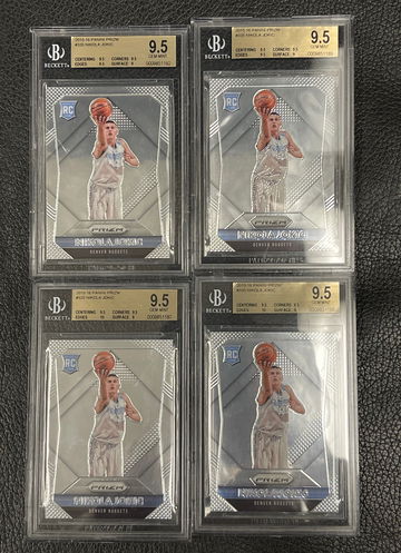 4x nikola jokic 2015 prizm bgs 9.5 rc