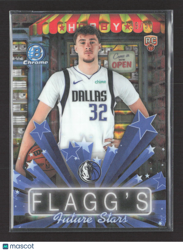 2025 Topps Bowman Chrome Hobby Stars Cooper Flagg HS-3 39/50 RC Basketball Card Dallas Mavericks