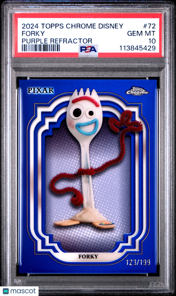 2024 Topps Chrome Disney Forky #72 PSA 10
