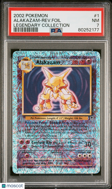2002 Pokemon Legendary Collection Alakazam-Rev. Foil PSA 7 #1