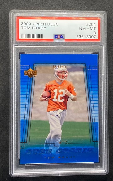 2000 Upper Deck #254 Tom Brady PSA 8 NM Mint