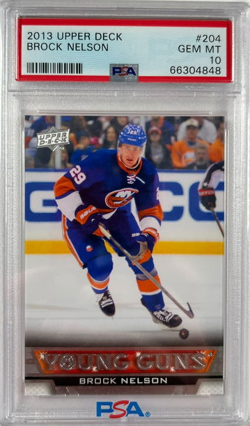 2013 Upper Deck Brock Nelson Young Guns RC Rookie Card PSA 10 Gem Mint