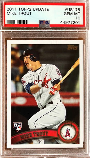 2011 Topps Update #US175 Mike Trout Rookie Cards PSA10 GEM MT *SHIPS FROM CANADA*