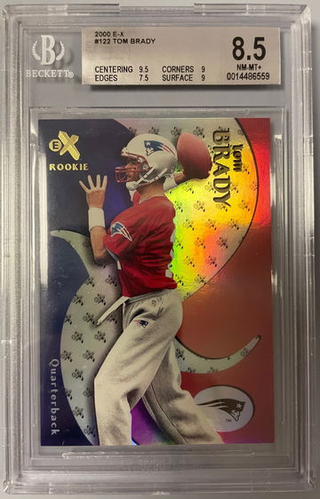 2000 E-X Tom Brady RC #122 /1500 BGS 8.5