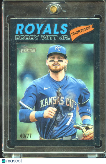 2025 Topps Heritage Bobby Witt Jr. #160 Black Border /77