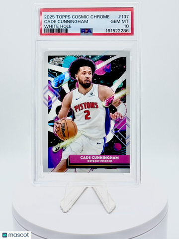 2025 Topps Cosmic Chrome Cade Cunningham #137 White Hole SSP PSA 10