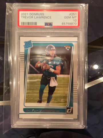 2021 Donruss Trevor Lawrence RC PSA 10
