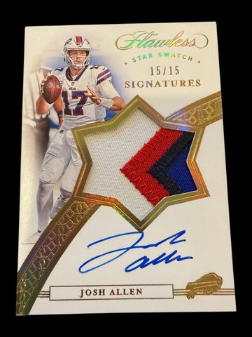 2020 Flawless | Josh Allen | Star Swatch Signature | 15/15