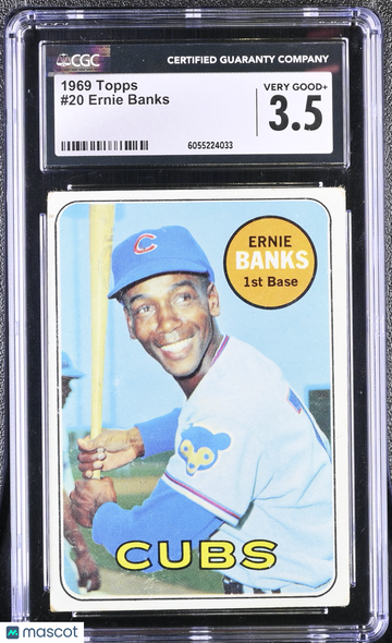 1969 Topps Ernie Banks #20 CGC 3.5
