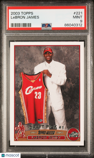 2003 Topps LeBron James #221 Rookie RC PSA 9