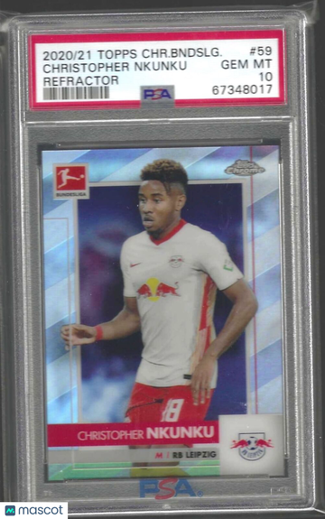 2020 Topps Chrome Bundesliga Christopher Nkunku #59 Refractor PSA 10