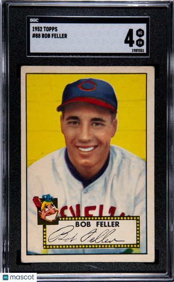 1952 Topps Bob Feller #88 SGC 4