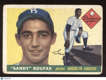 1955 Topps Sandy Koufax #123