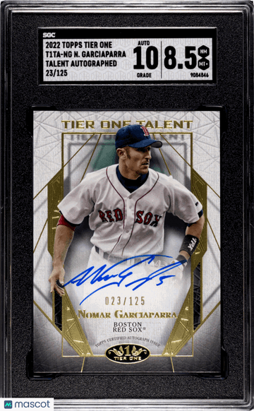 2022 Topps Tier One Nomar Garciaparra #T1TA-NG Talent Autograph SGC 8.5 Auto 10