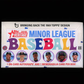 2018 Topps Heritage Minor League Baseball Hobby Box 144 Total Cards