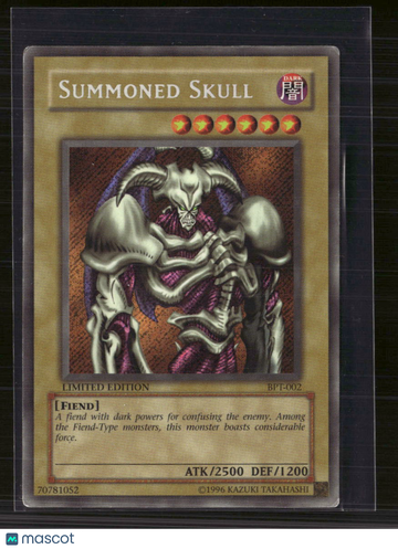 2002 Yu-Gi-Oh! Booster Pack Collectors Tins Summoned Skull Secret Rare Limited Edition