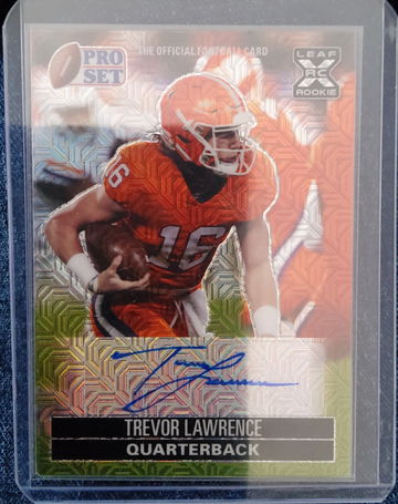 2021 Leaf Pro Set Metal PA-1 Trevor Lawrence '91 Auto XRC Black Mojo 1/15 