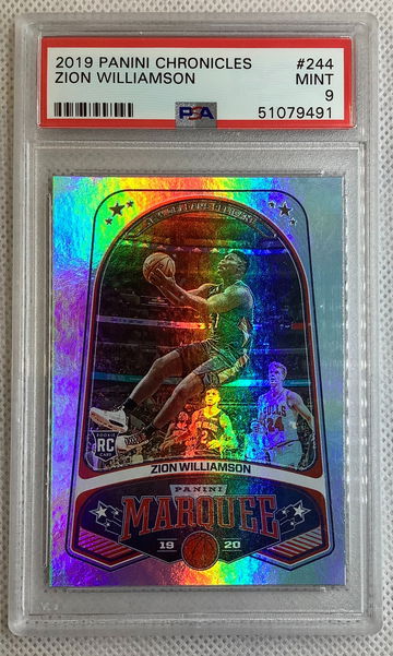 2019 Chronicles Zion Williamson Marquee #244 PSA 9